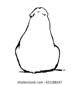 Graphic image of a polar bear.