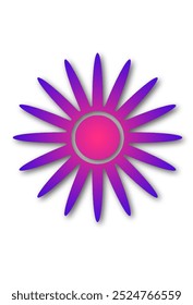 Imagen gráfica de un patrón de flores púrpura para uso en diseño y decoración.