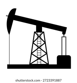 Imagen gráfica que muestra el bombeo de petróleo que simboliza la extracción de recursos dentro del sector industrial