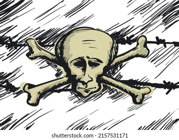 Graphic image stylized as a pirate