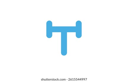 a graphic image with T tower theme, white background. vector graphic base.