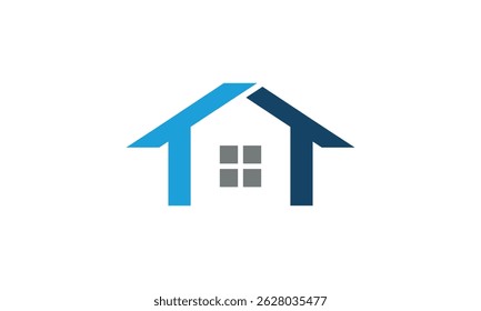 uma imagem gráfica com o tema da letra TT house, sobre um fundo branco. base gráfica vetorial.