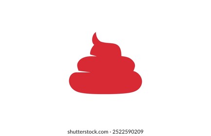 ein grafisches Bild mit einem Thema von Haustierkacke auf weißem Hintergrund. Vektorgrafik-Basis.
