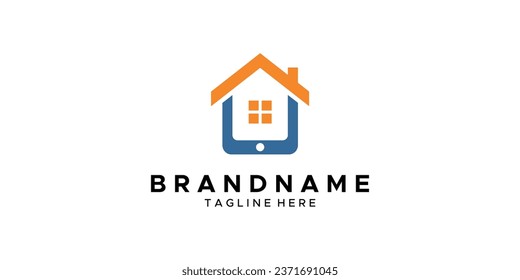 a graphic image with the theme of a place to buy and sell cellphones, with a white background. graphic vector base.