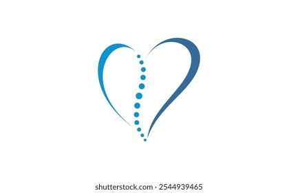 a graphic image themed love spine, white background. basic vector graphic.