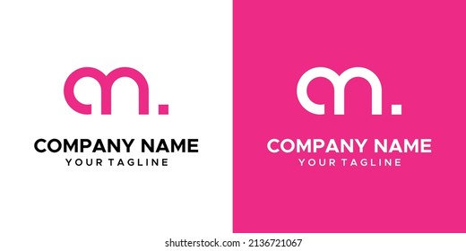 a graphic image themed a and m, on a pink and white background. vector graphics base.