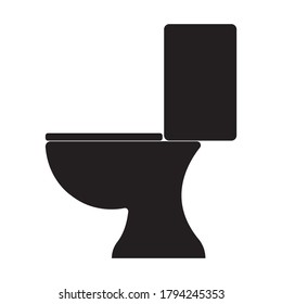 Graphic image of toilets, flush toilet, excretory places.