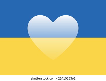 imagen gráfica de un tema ucraniano, sobre un fondo azul y amarillo. gráficos vectoriales básicos.