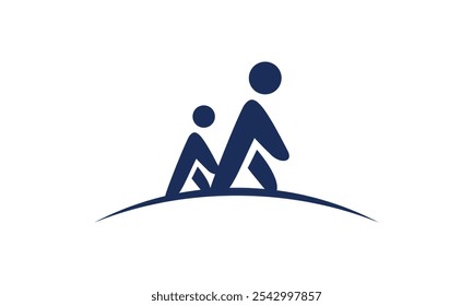 a graphic image with walking finger theme, white background. vector graphic base.
