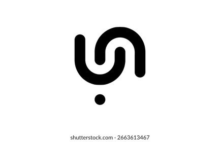 a graphic image with a Y and N theme, on a white background. vector graphic base.