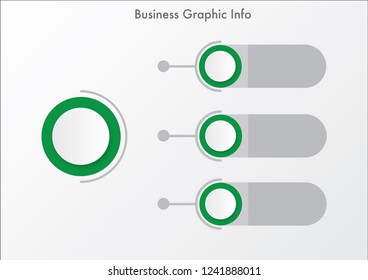 Graphic info vector for business chart