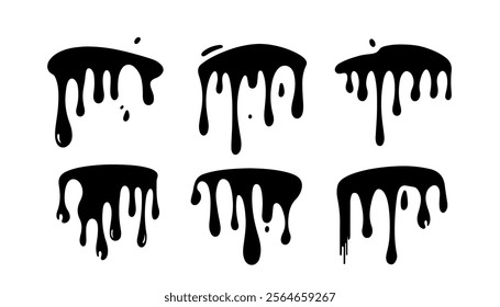 Graphic Ink Splatter Drip Design Vector