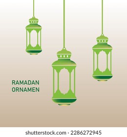 graphic islamic Eid ornament. Ramadan special lantern.