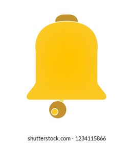 graphic jingle bell isolated vector - christmas handbell illustration sign . decoration alarm sign symbol