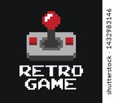 Graphic joystick arcade game in vector format