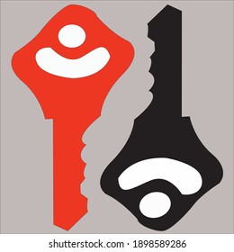 ilustración de clave gráfica adecuada para materiales de diseño de banners y diseño interior de casa