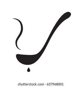 graphic ladle, vector