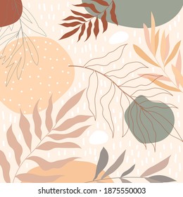 Graphic Leaf Concept Vector Background