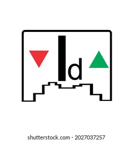 graphic line shape vector logo and letter id, for online commerce design.