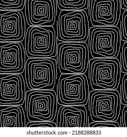 graphic linear drawing mesh spiral diagonal vector seamless pattern modern stylish texture abstract grid background
