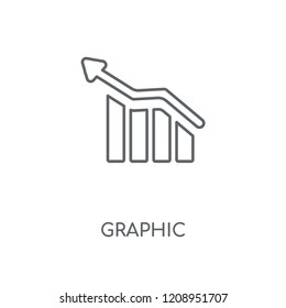 Graphic linear icon. Graphic concept stroke symbol design. Thin graphic elements vector illustration, outline pattern on a white background, eps 10.