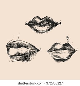 graphic lips