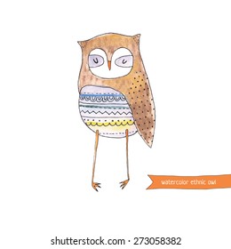 graphic little owl