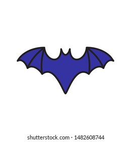 graphic logo of blue bat