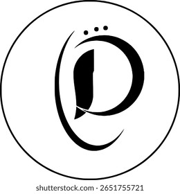 Logotipo gráfico con movimiento circular 