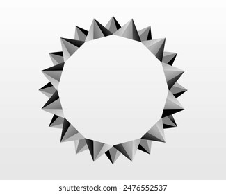 Graphic logo design about geometric abstract circles.