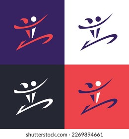 Graphic logo emblem for ballroom dancing competitions.