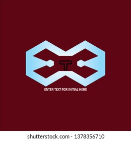 graphic logo initial t