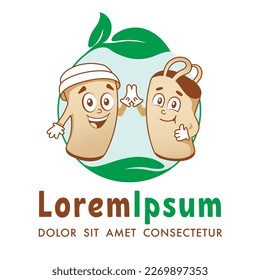 Logo gráfico para la producción de empaque ecológico.