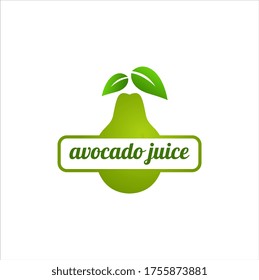 GRAPHIC LOGO VECTOR AVOCADO JUICE FRESH HEALTH