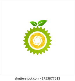 VECTOR DE LOGO GRÁFICO SALUD FRESCA DE JUGO DURIO