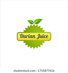 GRAPHIC LOGO VECTOR DURIAN JUICE FRESH HEALTH