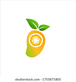 GRAPHIC LOGO VECTOR MANGO JUICE FRESH HEALTH