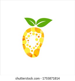 GRAFIK LOGO VEKTOR MANGO JUICE FRISCHE GESUNDHEIT