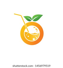 GRAPHIC LOGO VECTOR ORANGE JUICE FRESH HEALTH