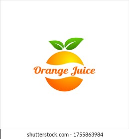 GRAPHIC LOGO VECTOR ORANGE JUICE FRESH HEALTH