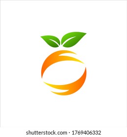 GRAPHIC LOGO VECTOR ORANGE JUICE FRESH HEALTH