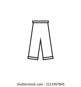 Icono gráfico de pantalones largos para su diseño y sitio web