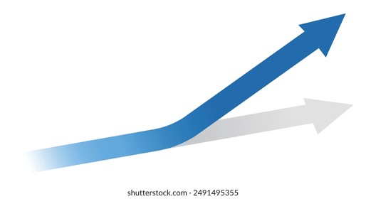 graphic material, Elegant and Modern Arrows Representing Growth and Progression,vector