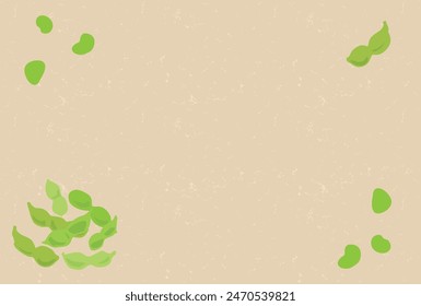 Graphic material of illustration of edamame