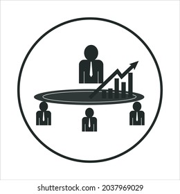graphic meeting icon is used to symbolize the design you need