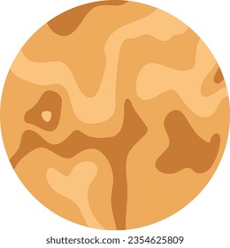 Graphic Mercury Planet Astrology Vector Illustration