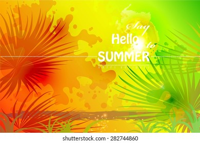 Graphic message for your summer design