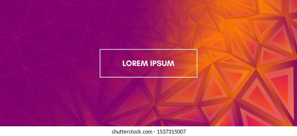 Graphic Minimal Design. 3d Modern Polygonal Banner. Red Geometry Texture. Landing Page. Vector Minimal Poster. Vibrant Polygonal Pattern. Red Geometric Shapes. Landing Page. Red Minimal Concept.
