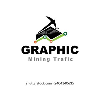 graphic mining traffic progress logo icon symbol design template illustration inspiration