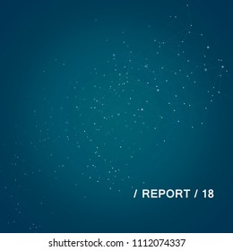 Graphic modern communication background with connection polygonal shapes.
